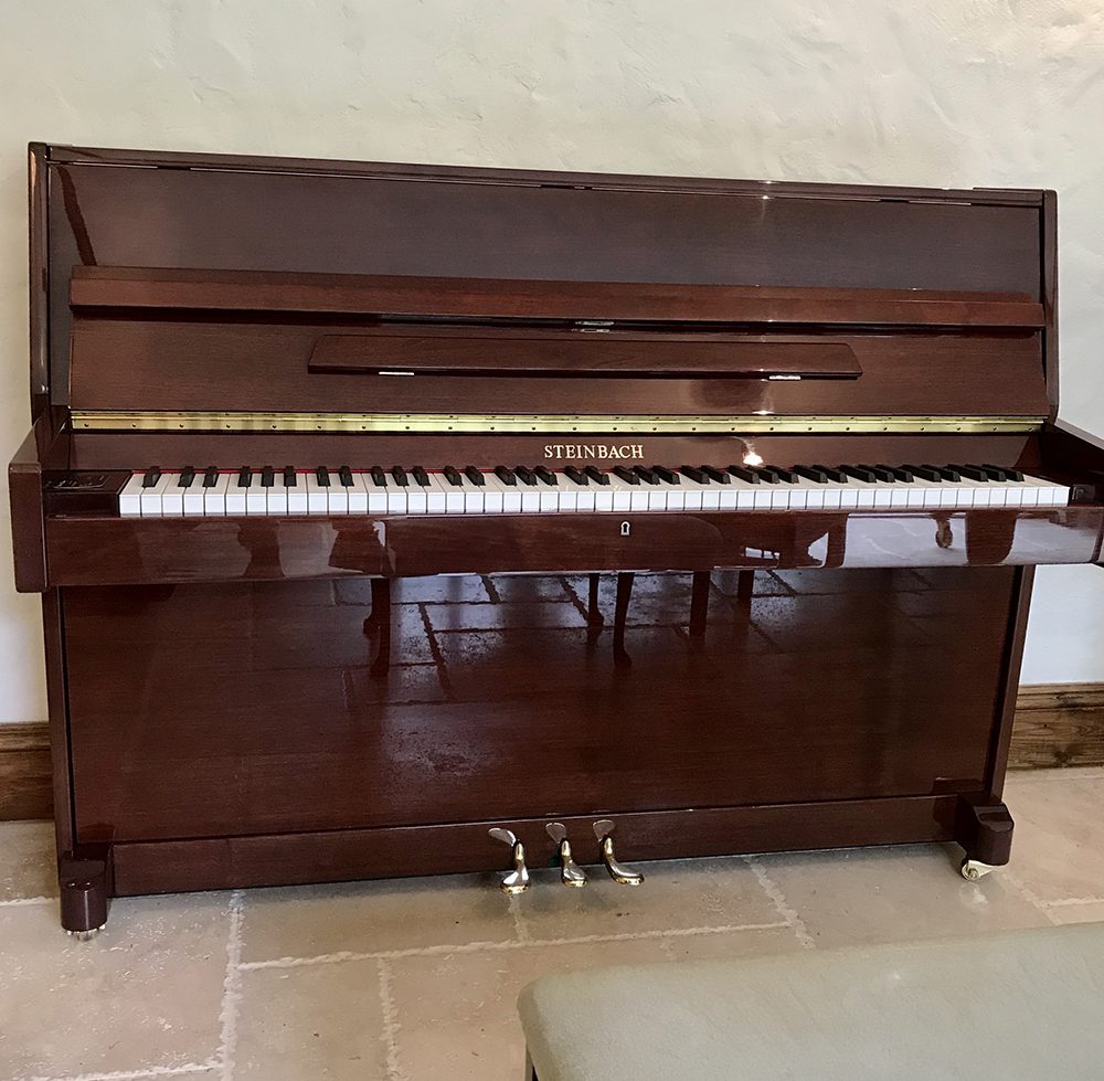 piano,steinbach,mahogany,upright,used,nearly,new,preloved,sale,dorset