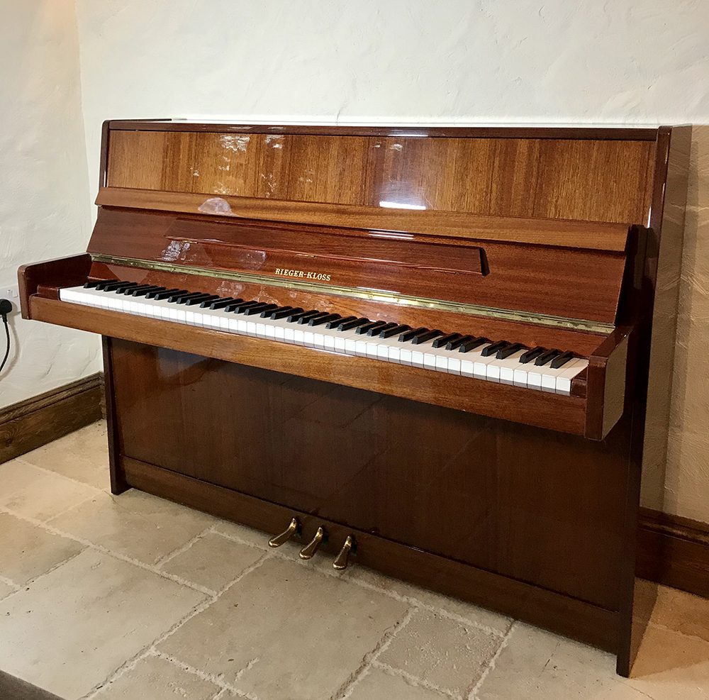 rieger,kloss,petrof,upright,piano,mahogany,sale,dorset,used