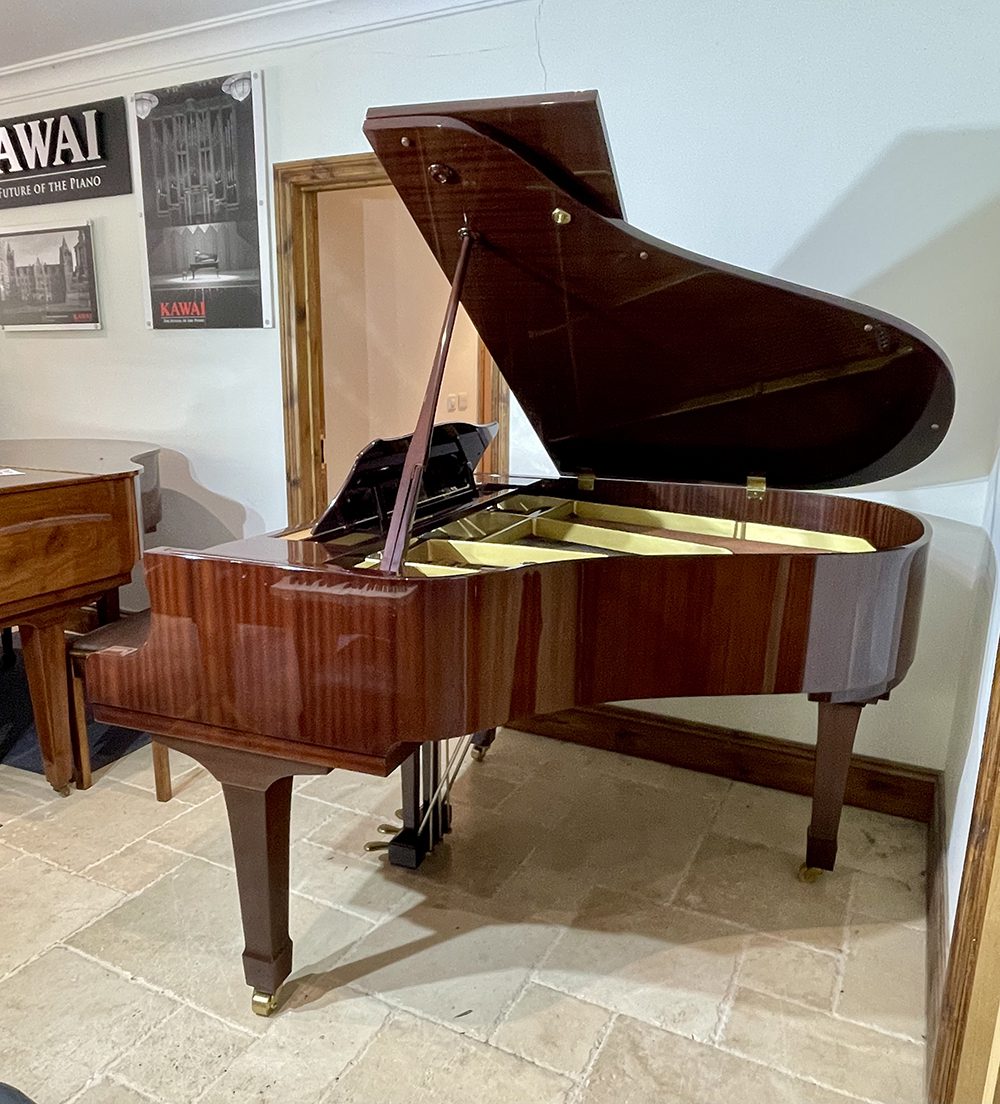 Yamaha G1 baby grand piano in mahogany