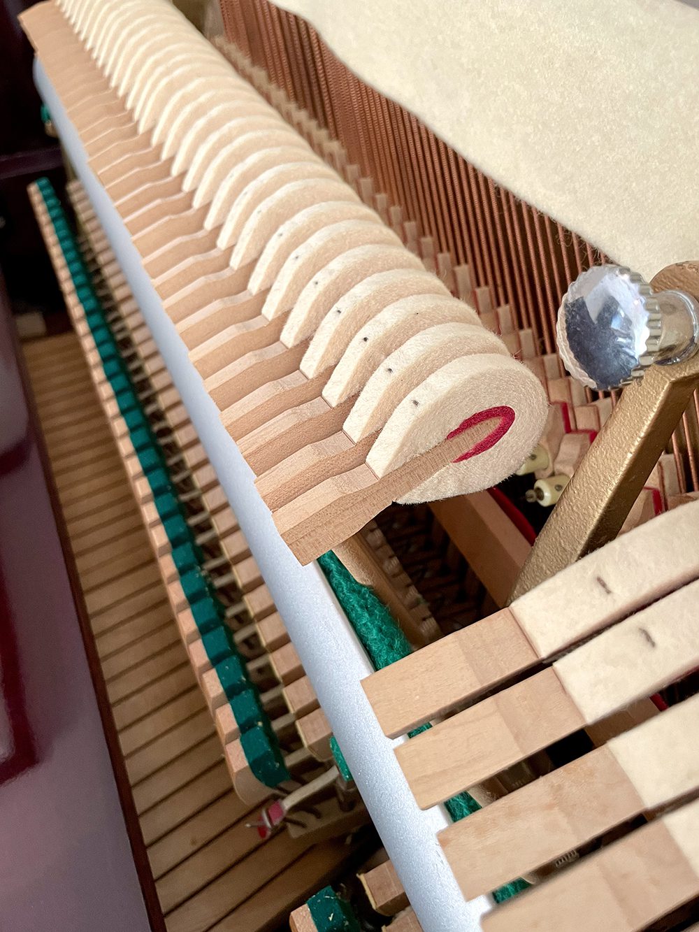 Waldstein upright piano in high gloss Mahogany - Image 5